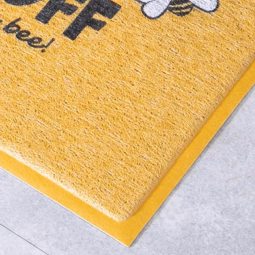 Artsy Mats Bee Buzz Off Doormat, Yellow, W: 70 cm, D: 40 cm – 2