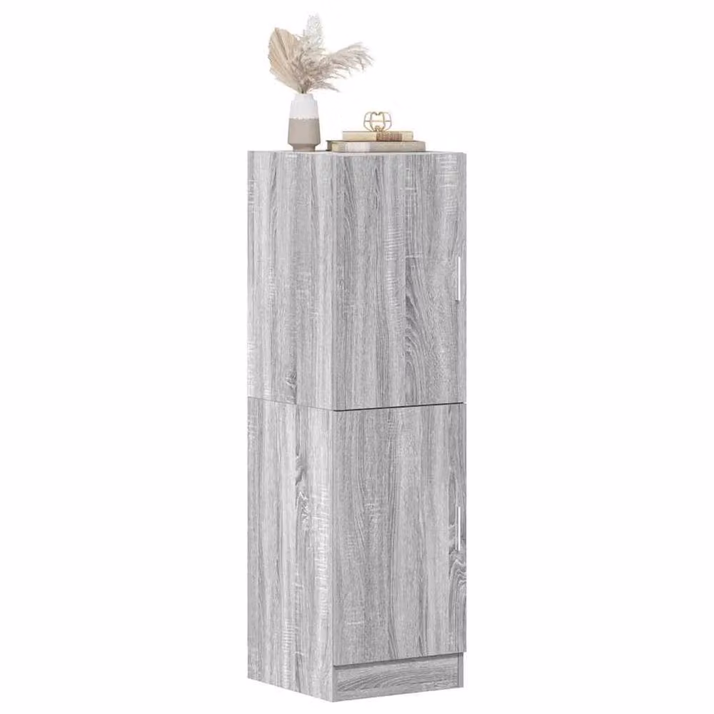 Berkfield Home Grey Sonoma Kitchen Cabinet with Internal Shelves and Hinged Doors, W/D/H: 38 x 41.5 x 131.5 cm – 2