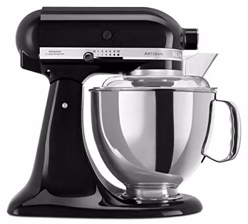 KitchenAid Artisan Stand Mixer in Black and Green with Stainless Steel Finish – 1
