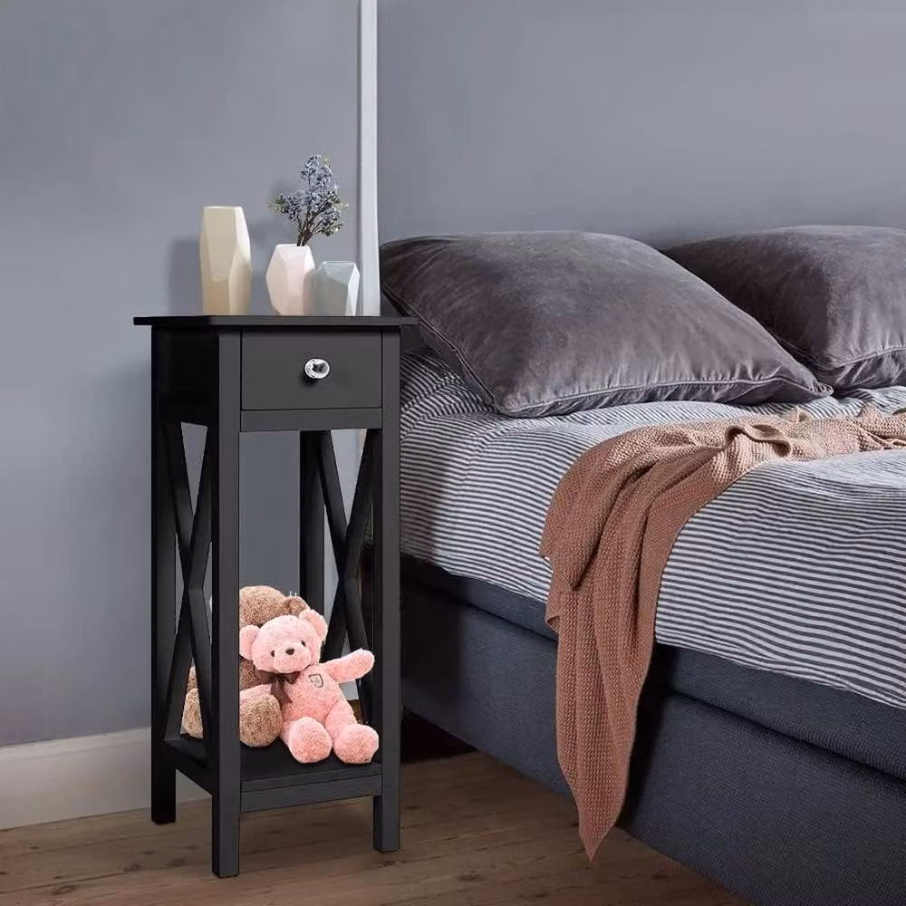 KORVIXA Small Tall Table in Black – 3