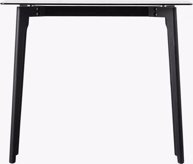Perch & Parrow Stalwart Modern Console Table in Black Oak and Glass