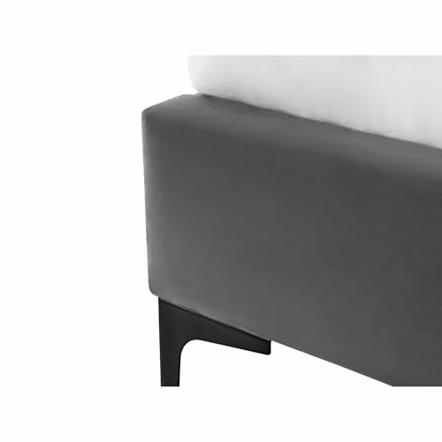 Julian Bowen Sanderson Diamond Quilted Velvet Bed Frame, Grey, W: 150 cm, D: 200 cm, H: 109 cm – 6