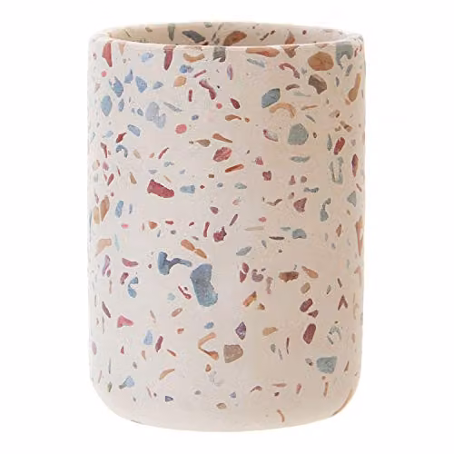 Orsina Gozo Concrete Tumbler with Stone Finish in Black or White