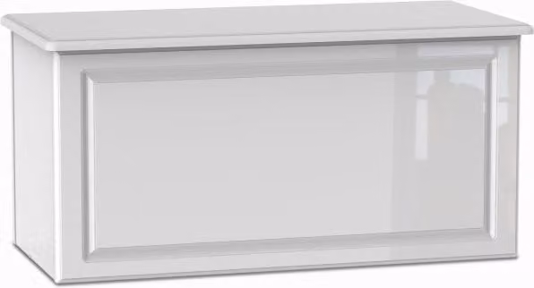 Welcome Pembroke White High Gloss Assembled Blanket Box