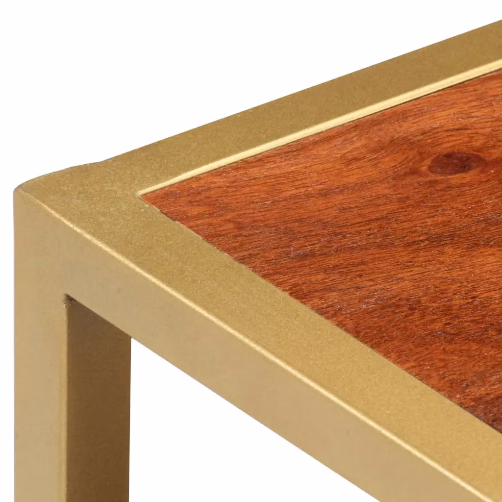 Berkfield Home Rectangular Coffee Table in Brown Solid Acacia Wood W/D/H: 90 x 50 x 40 cm – 3