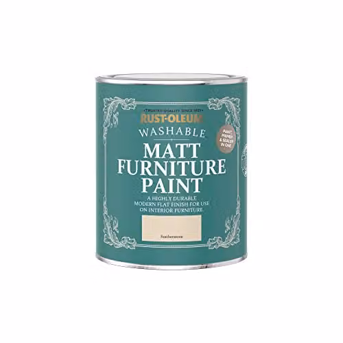 Rust-Oleum Matt Furniture Paint Featherstone Yellow 750ml – 2