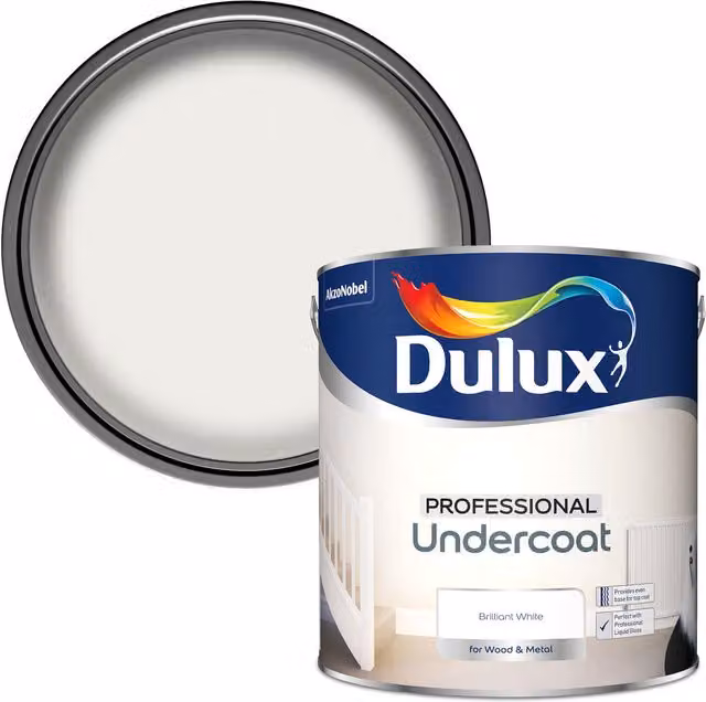 Dulux Professional Undercoat for Wood and Metal, White, 0.25l