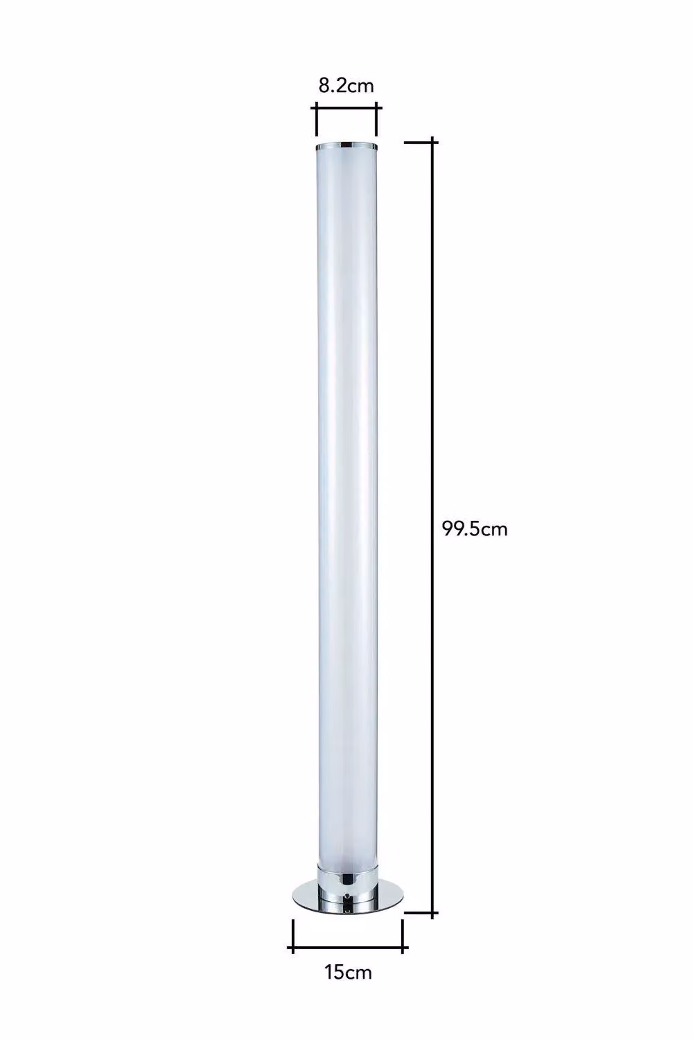 BHS Lighting Glow Galaxy LED Floor Lamp in Chrome with Remote Control – 3