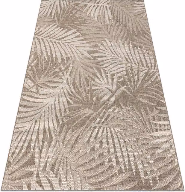 RugsX Floorlux Floral Modern Rug in Beige, W: 80 cm, L: 150 cm