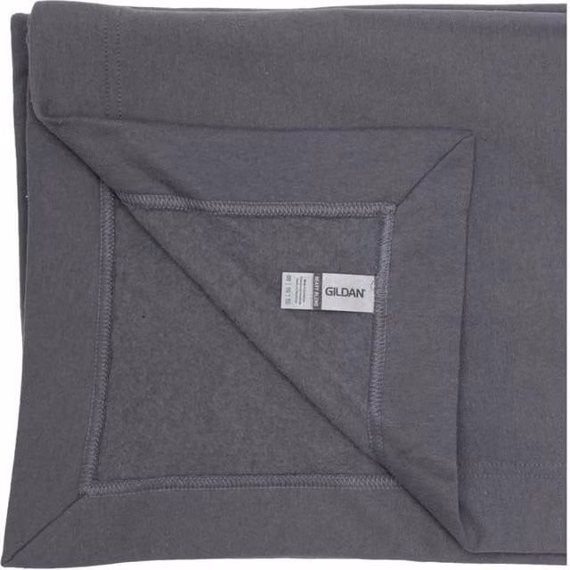 Gildan Heavy Blend Unisex Fleece Stadium Blanket in Anthracite Grey