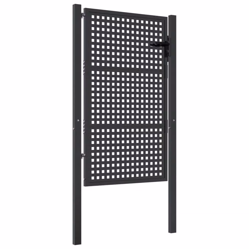 Berkfield Home Durable Steel Garden Gate in Anthracite, W: 105 cm, H: 175 cm – 3