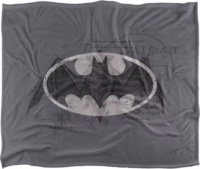 LOGOVISION Batman Arcane Bat Logo Super Soft Fleece Throw Blanket, Multicolour, W: 91.44 cm x L: 147 cm – 4