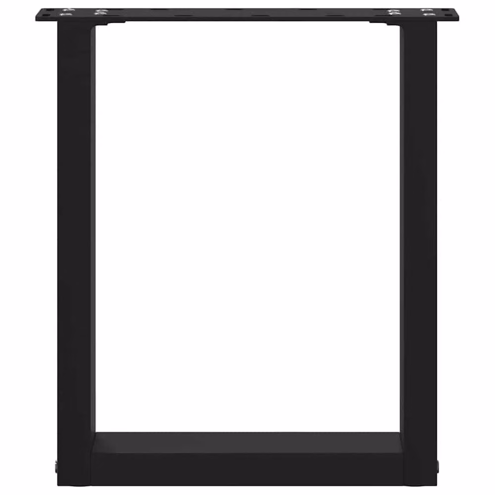Berkfield Home U-Shaped Steel Coffee Table Legs, 2 Pieces, Black, W: 28 cm, H: 42-43 cm – 4