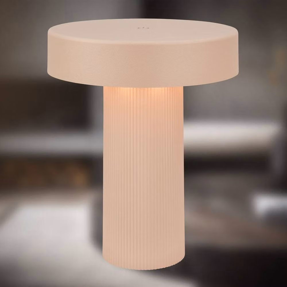 BRILONER Beige Rechargeable Dimmable LED Table Lamp with Touch Control, W/D/H: 16 x 16 x 20 cm – 2
