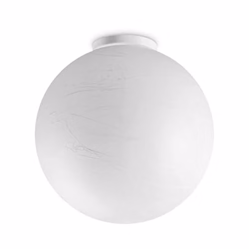 Ideal Lux Carta Globe Sphere Ceiling Light in White, Diameter: 30 cm
