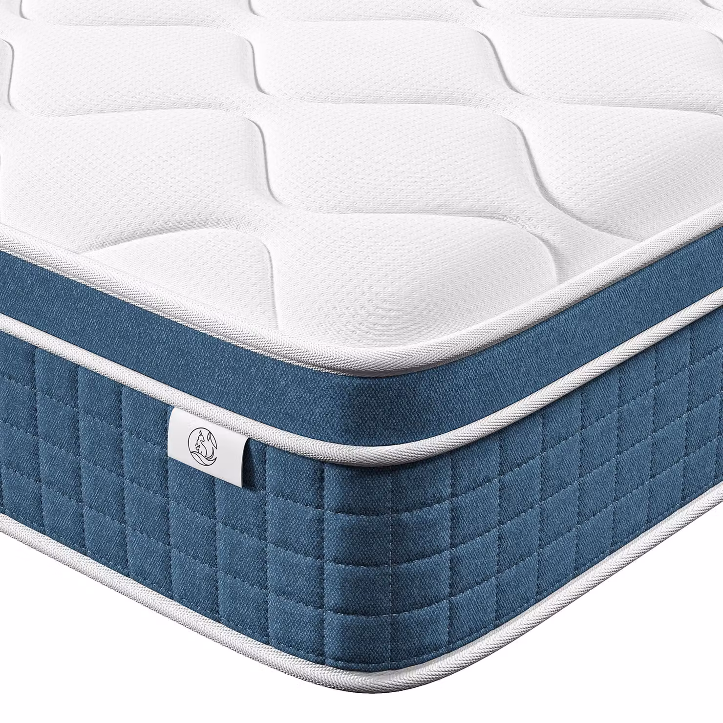 Dprodo Medium Firm Hybrid Memory Foam Mattress in White, Size: Double, H: 27 cm, W: 140 cm, D: 200 cm – 3