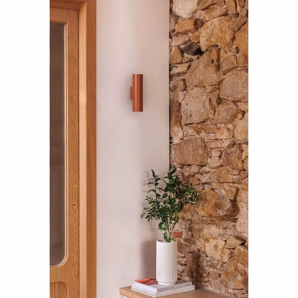 Netlighting Stan Up & Down Wall Lamp in Terracotta Ceramic – 6