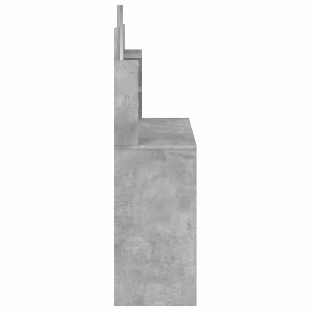Berkfield Home Beautiful Dressing Table with Mirror in Concrete Grey, W/D/H: 96 x 39 x 142 cm – 3