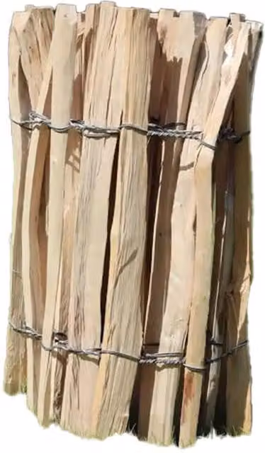 Brown Chestnut Heavy Duty Paling Fence Roll with Steel Wire, Height: 120 cm