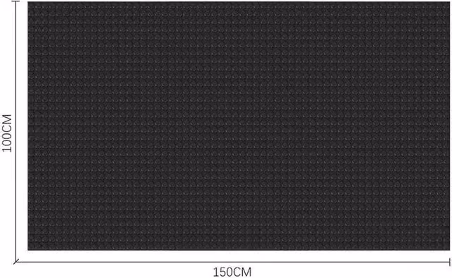Hinsinc Black Commercial Rubber Floor Mat for Kitchens, W: 100 cm, D: 150 cm