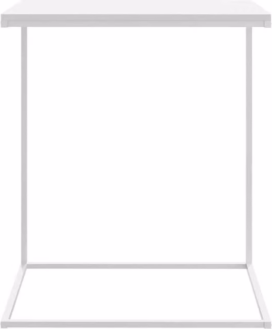 Berkfield Home White Side Table in Engineered Wood, W/D/H: 55 x 35 x 66 cm