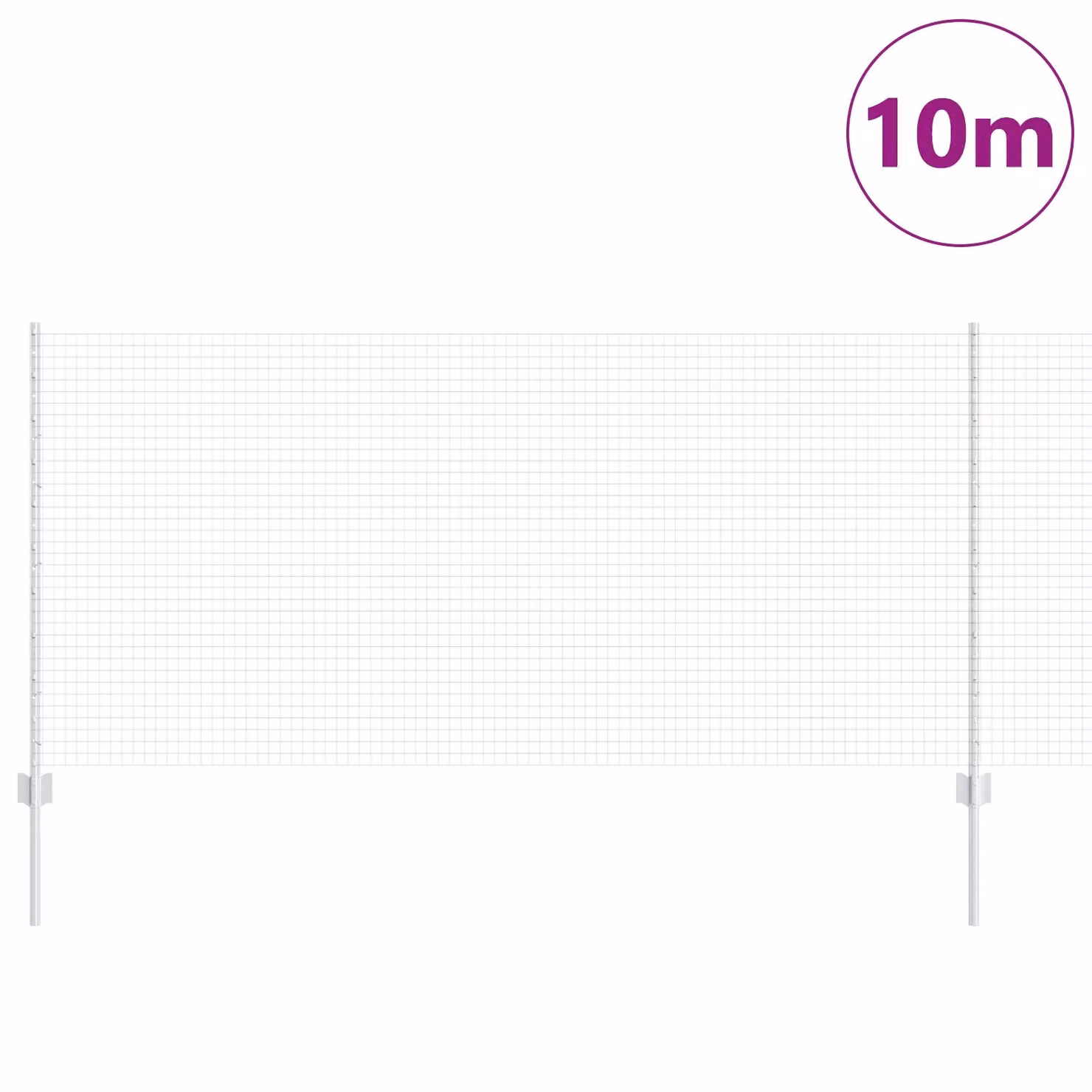 Berkfield Home Galvanised Steel Chicken Wire Fence Set of 2, Silver, 10 x 1 m – 2