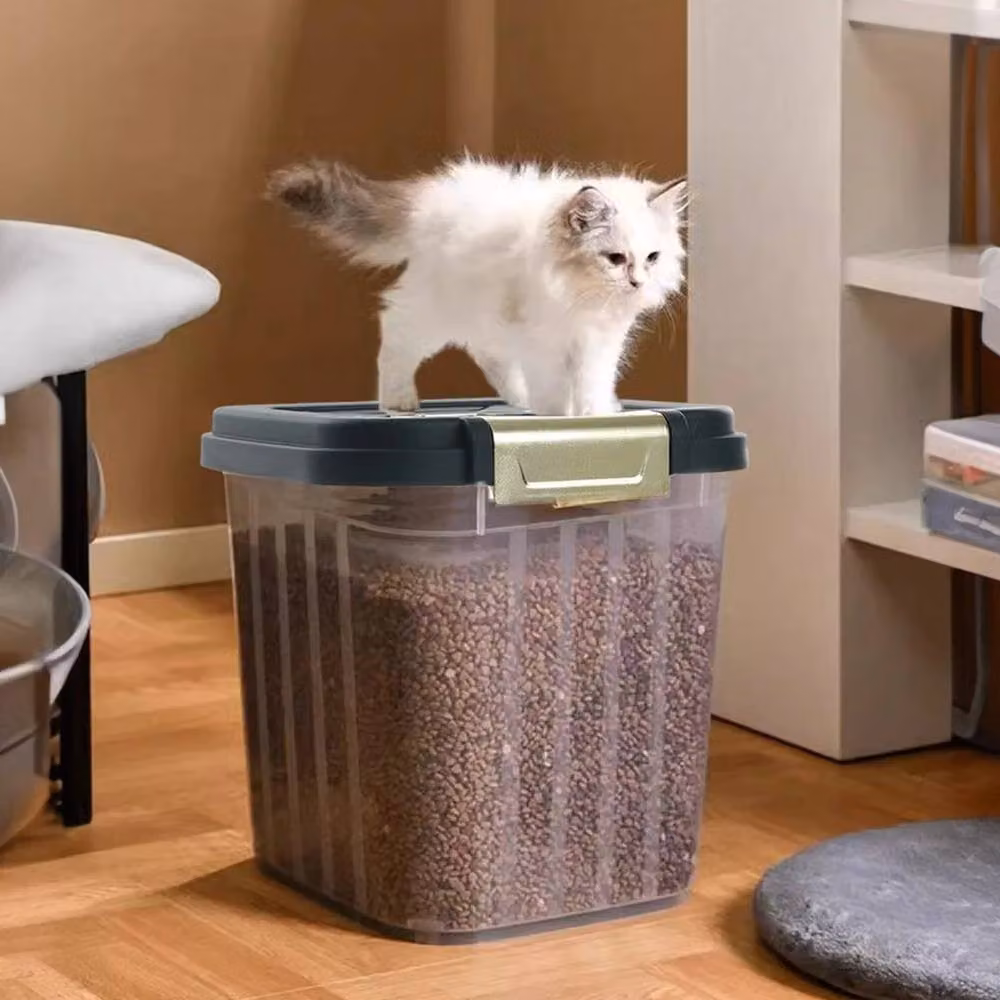 FLAVORA Small Airtight and Leakproof Plastic Dry Food Storage Container in Transparent – 3