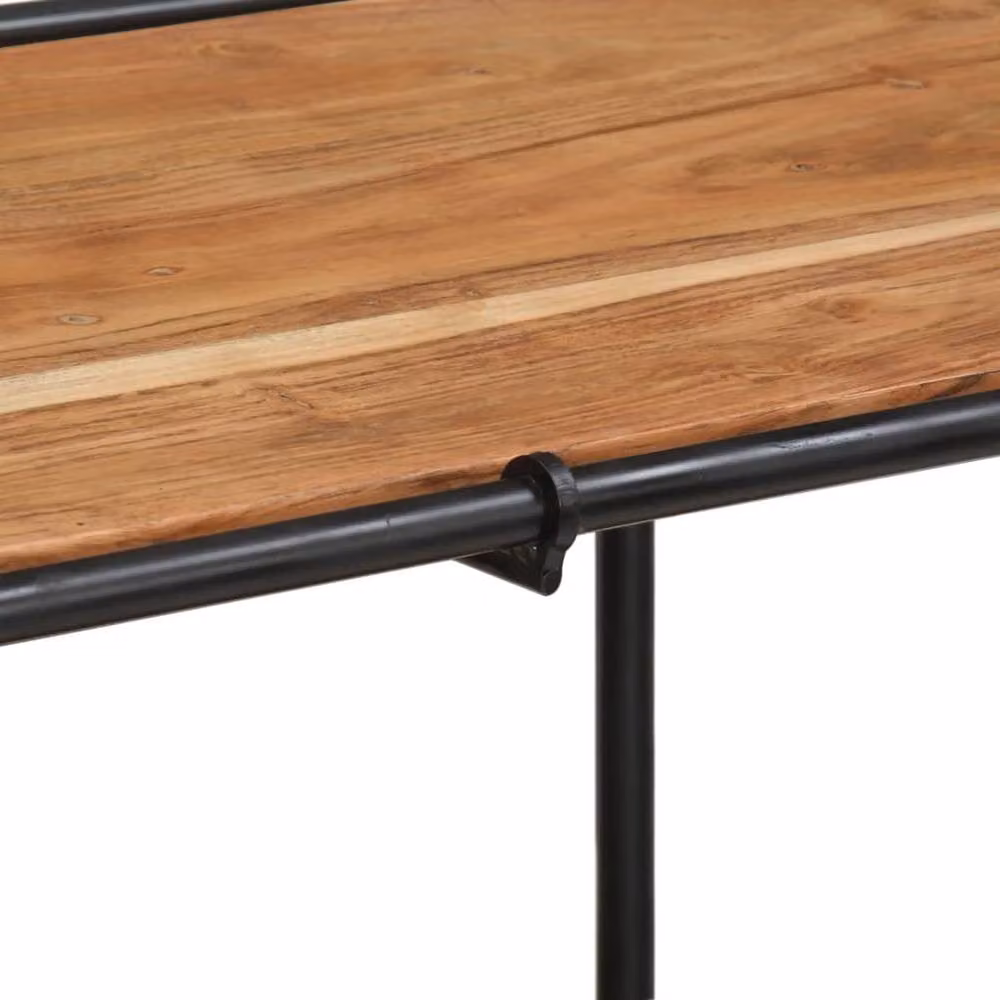 Berkfield Home Decorative Console Table in Brown Solid Acacia Wood, W/D/H: 110 x 42 x 76 cm – 4