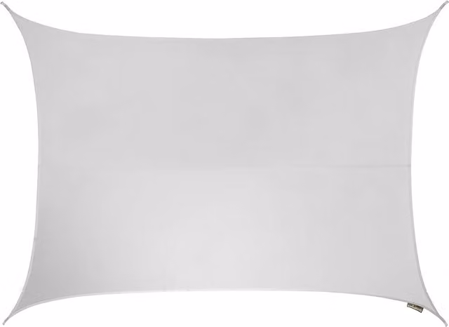 Kookaburra Rectangular Water Resistant Sun Shade Sail, White, W 400 cm x D 300 cm