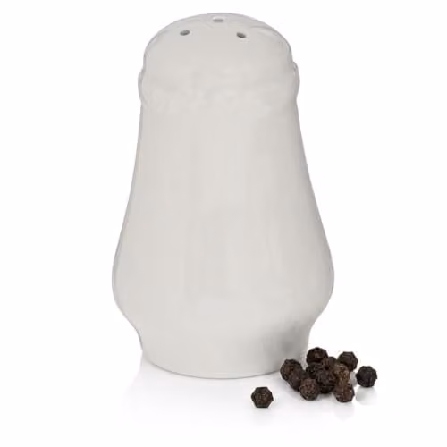 Orsina White Porcelain Pepper Shaker