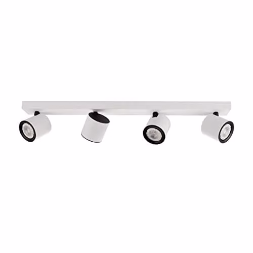 Netlighting Karlota Modern Ceiling Spotlight Bar GU10 in White or Black