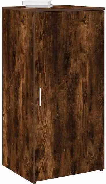 Berkfield Home Smoked Oak Storage Cabinet in Brown, W/D/H: 50 x 45 x 103.5 cm – 1