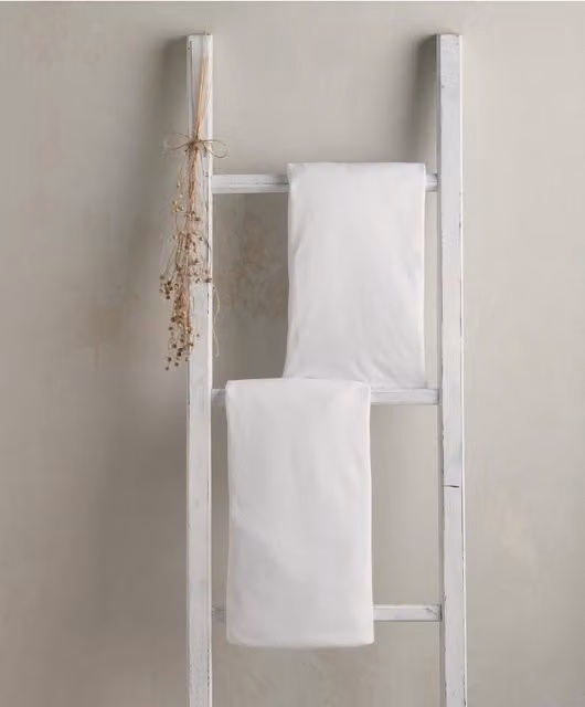 Mamas & Papas Lua Bedside Crib Sheets, 2 Pack, White Cotton