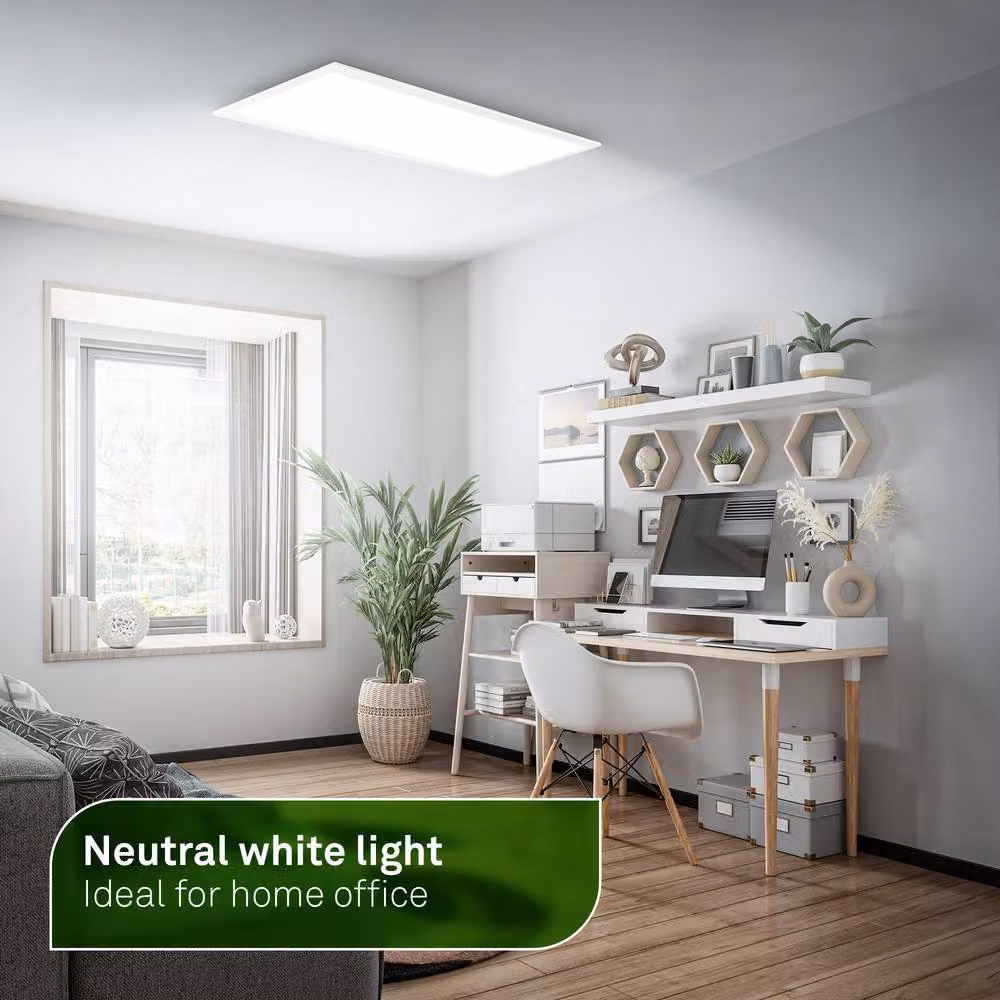 Briloner White LED Ceiling Light Panel, 13.5W, 2900lm – 2