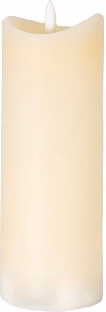 Hill Interiors Luxe Collection LED Pillar Candle in Beige