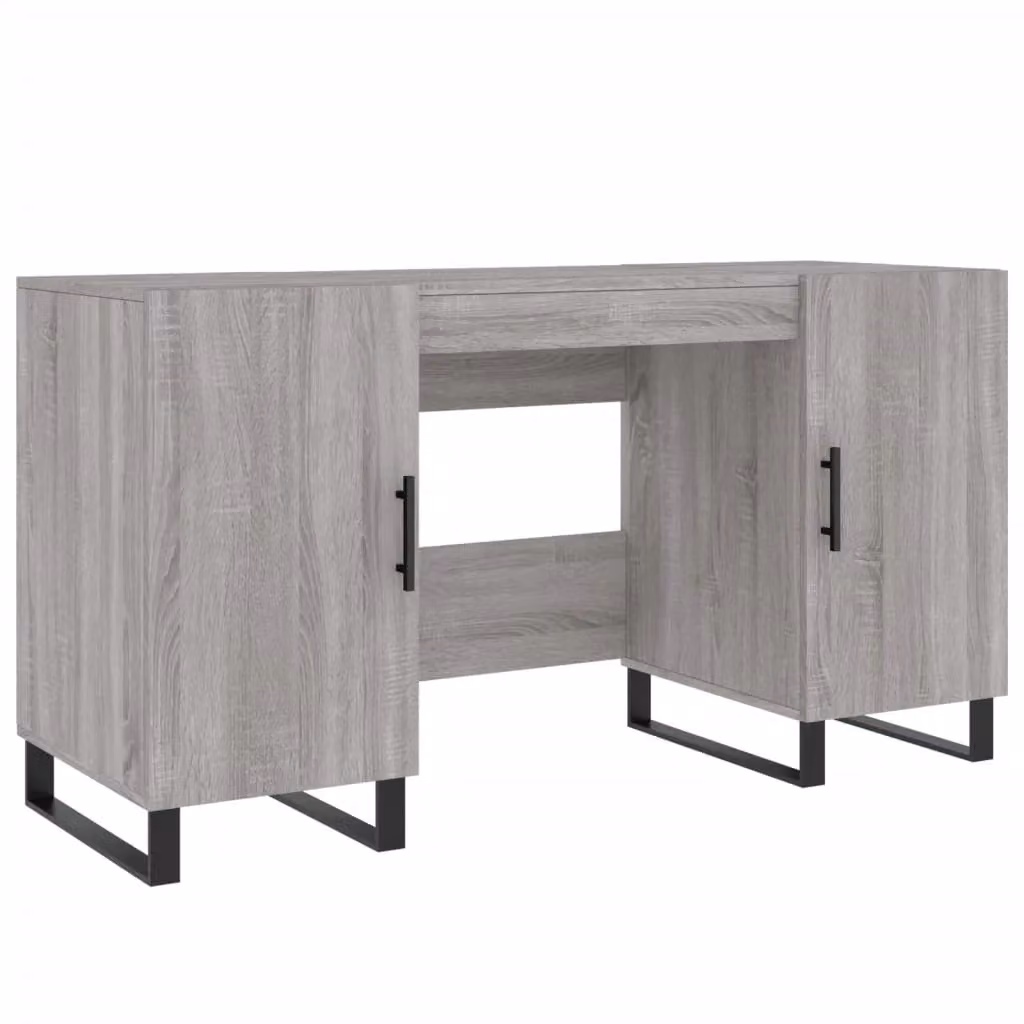 Berkfield Grey Sonoma Writing Desk, W/D/H: 140 x 50 x 75 cm – 2