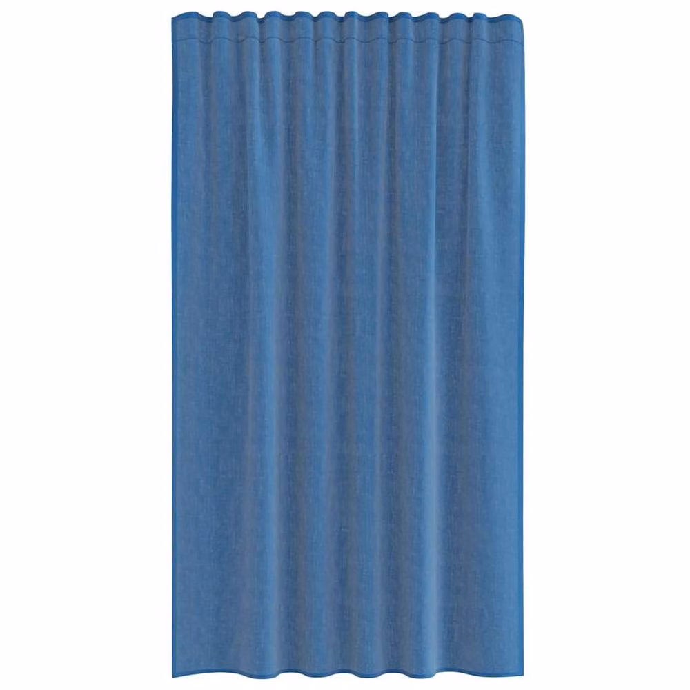 Berkfield Home Royal Blue Transparent Voile Curtains with Rod Pockets, 2 Pack, W: 140 cm, H: 175 cm – 3