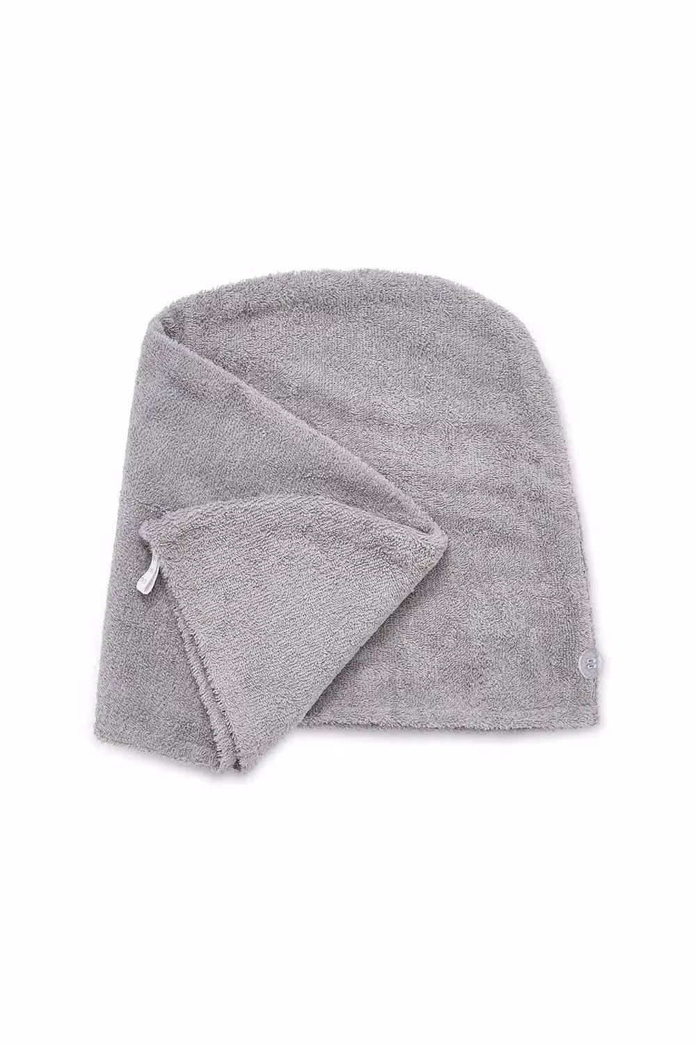 Catherine Lansfield Quick Dry Fluffy Cotton Terry Turbie Head Towel Wrap Pair in Grey – 3