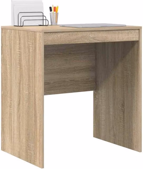 Berkfield Home Modern Computer Desk in Sonoma Oak, Light Brown, W/D/H: 70 x 50 x 76 cm