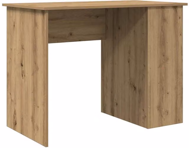 Berkfield Home Artisan Oak Computer Desk in Brown, W/D/H: 100 x 55 x 75 cm – 1