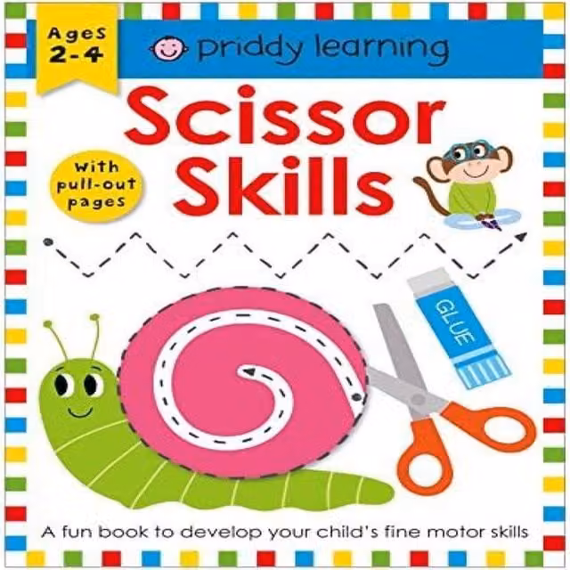 Roger Priddy Scissor Skills Multicolour Paperback Book