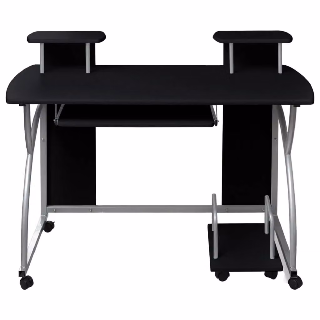 Berkfield Home Modern Black Computer Desk W/D/H: 110 x 52 x 88.5 cm – 2