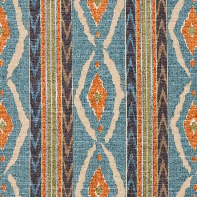 iLiv Santana Striped Fabric Seafoam Multicolour Blue Upholstery