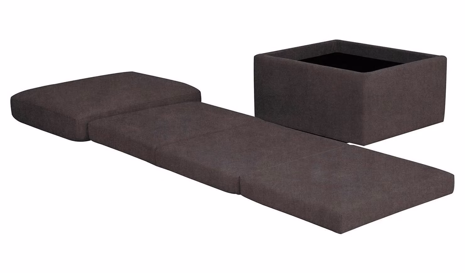 Faron Modern Grey Fabric Upholstered Futon Bed with Sleeping Function