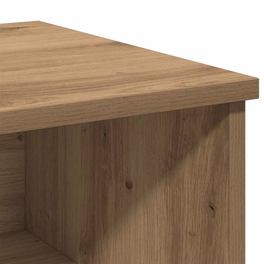 Berkfield Home Elegant Bedside Cabinets, 2 Piece Artisan Oak Set in Brown, W/D/H: 40 x 36 x 65 cm – 6