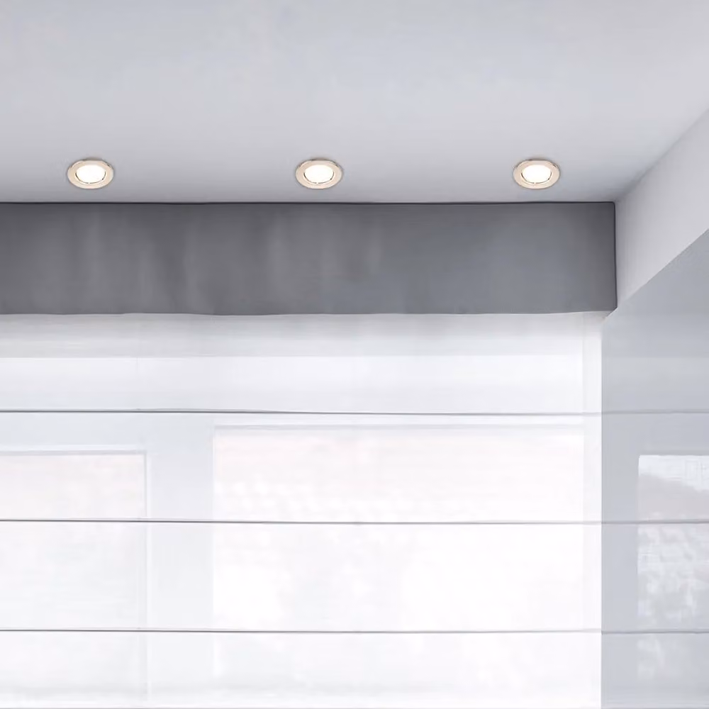 ValueLights Modern Fire Rated LED Downlight Ceiling Light Fitting, Chrome, Pack of 6 – 2