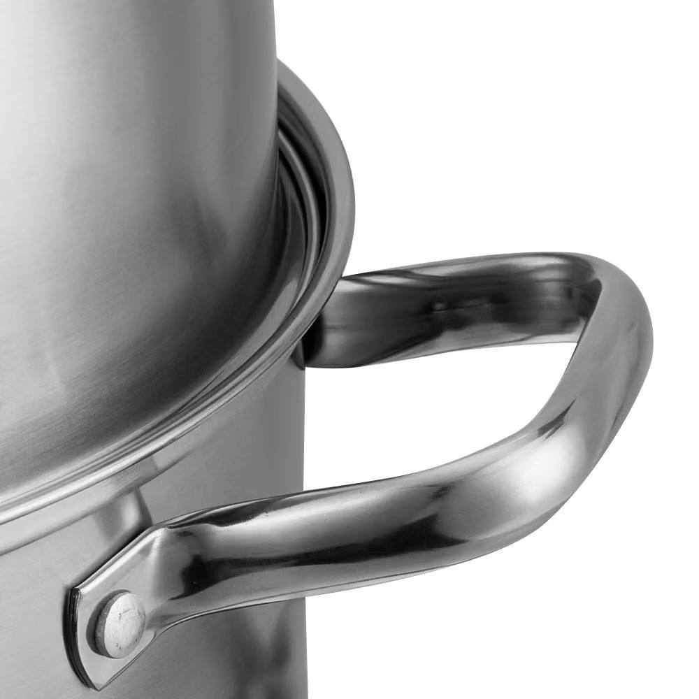 Living and Home 2-Tier 304 Stainless Steel Steamer Pot in Metallic Silver, Diameter: 30 cm – 2