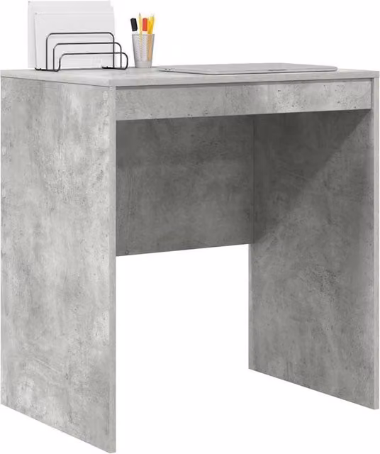 Berkfield Home Modern Writing Desk in Concrete Grey MDF – 1