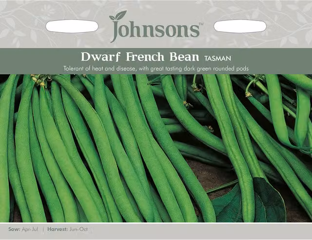 Johnsons Tasman Dwarf French Bean Vegetable Seeds