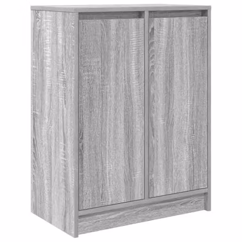 vidaXL Modern Grey Sonoma Sideboard in Engineered Wood W/D/H: 57 x 34 x 76 cm